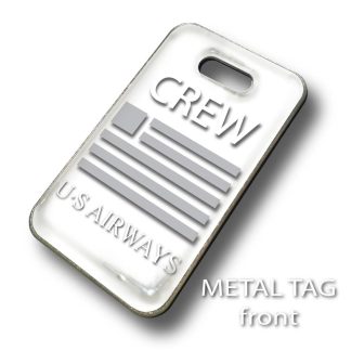 US Airways White — metal front