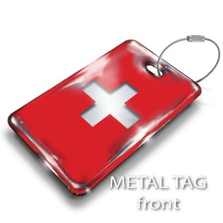 Swiss Flag Luggage Tag