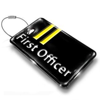 First Officer 2 Bars Luggage Tag
