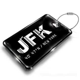 JFK Base Tag — metal front