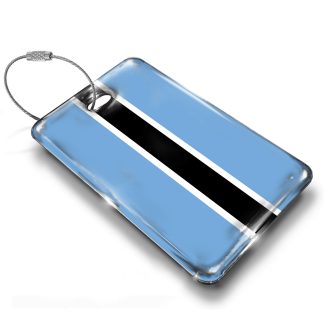Botswana Flag Luggage Tag
