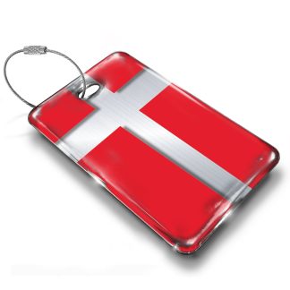 Denmark Flag Luggage Tag