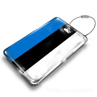 Estonian Flag Luggage Tag