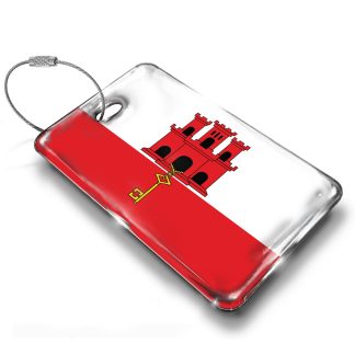 Gibraltar Flag Luggage Tag