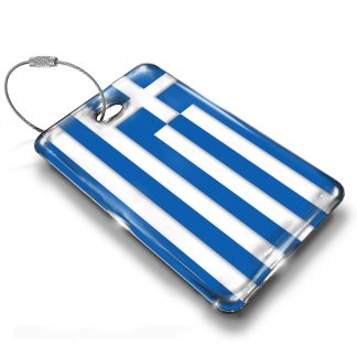 Greece Flag Luggage Tag