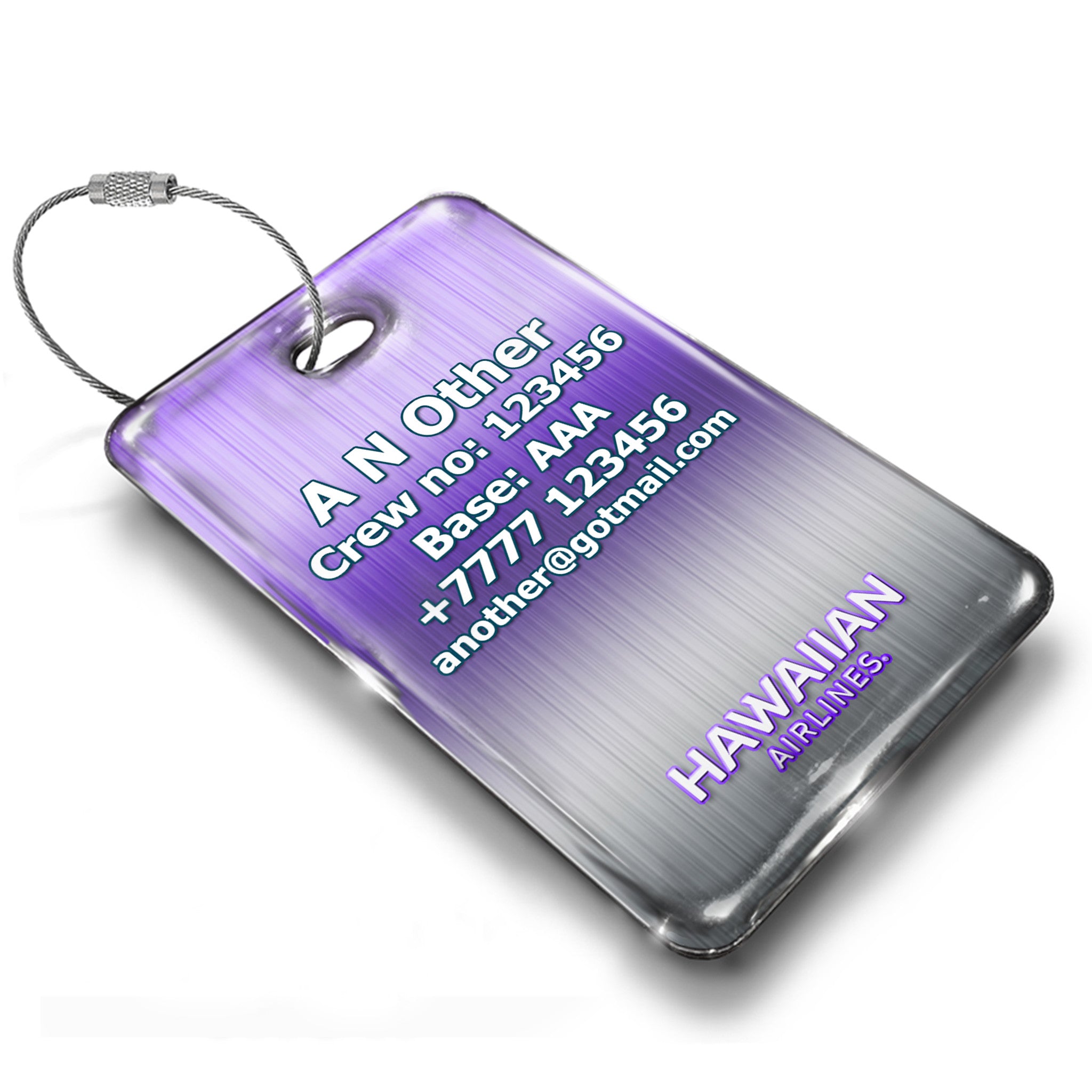 Hawaiian Airlines Portrait Luggage Tag Hawaiian Airlines Portrait
