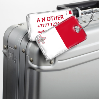 Malta Flag Luggage Tag