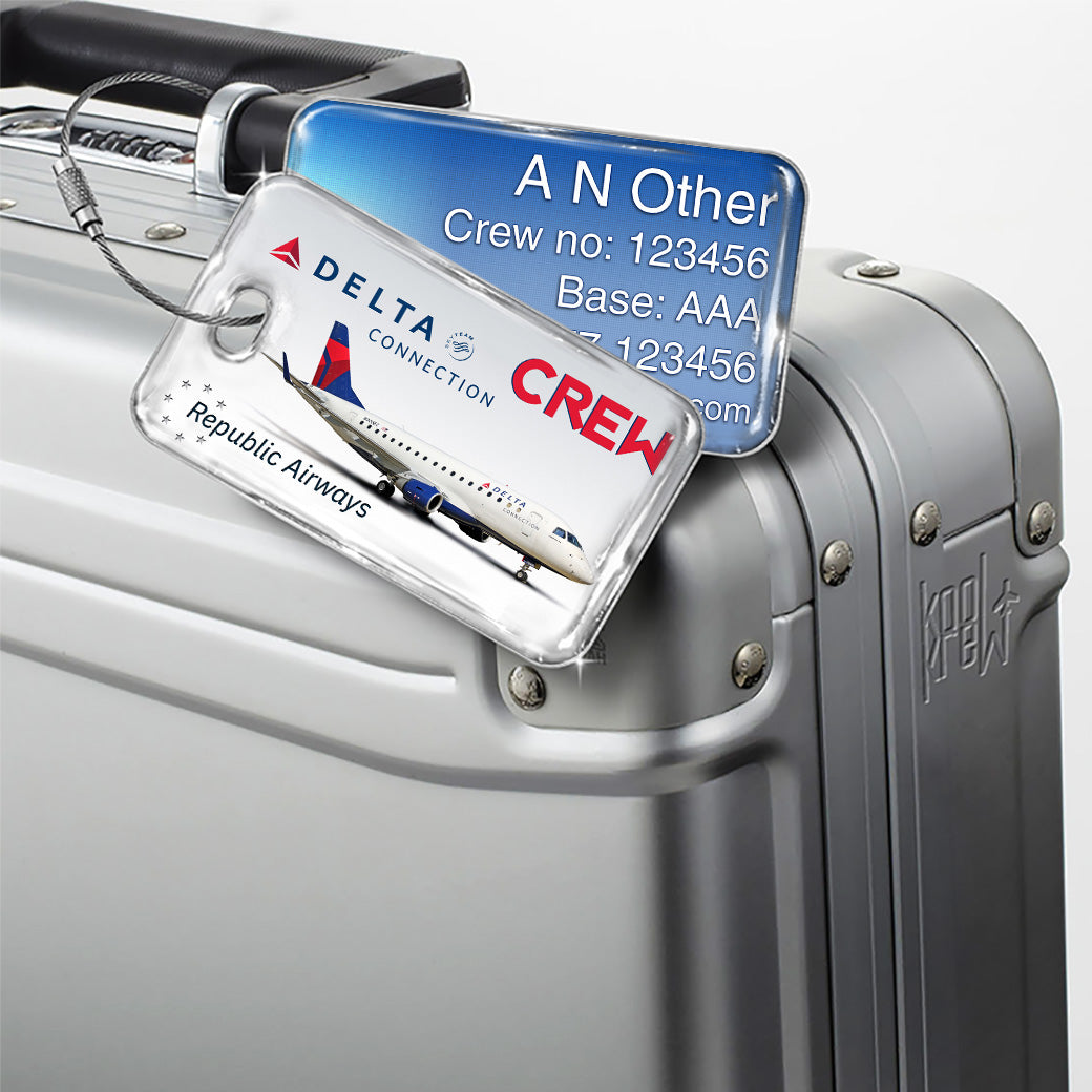 Republic Airways E170 Delta Connection Luggage Tag Republic Airways E170 Delta Connection