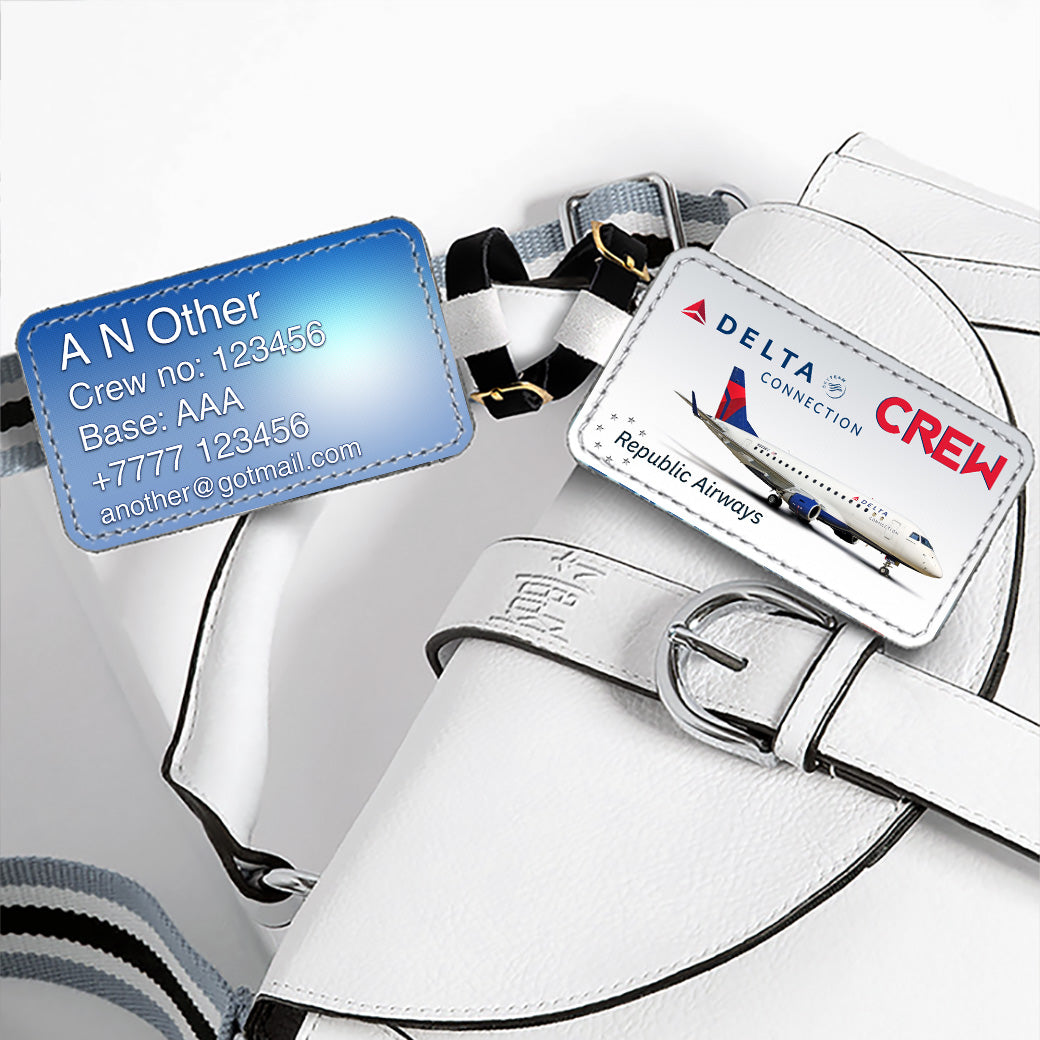 Republic Airways E170 Delta Connection Luggage Tag Republic Airways E170 Delta Connection
