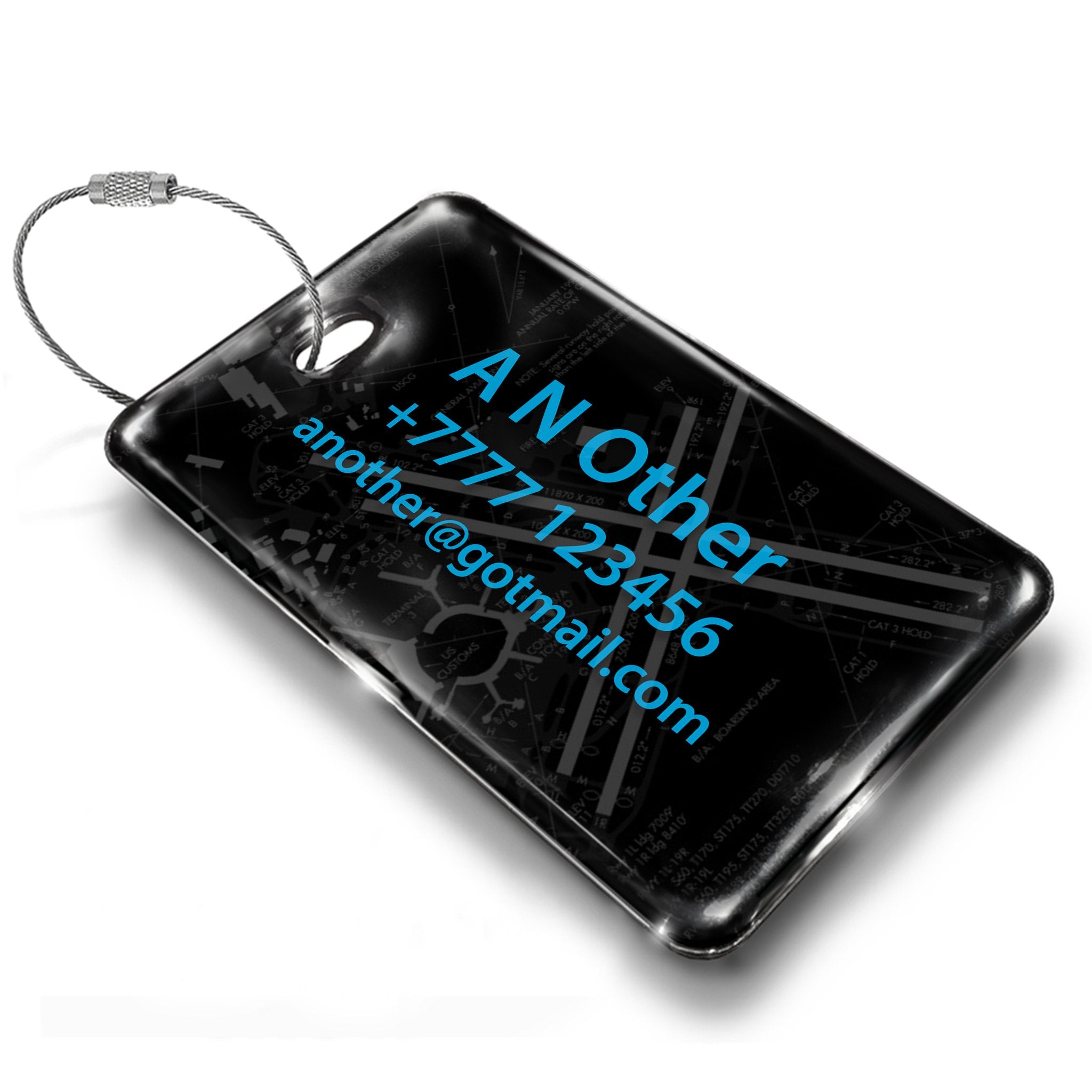 San Francisco Airport Base Code Tag San Francisco Airport Base Code Tag β personalised metal reverse