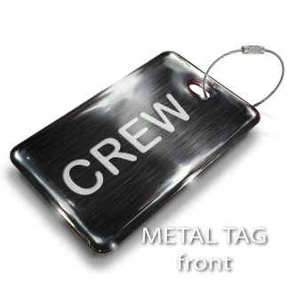 CREW Black Tag Luggage Tag