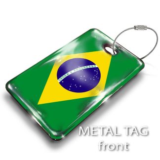 Brazil Flag Luggage Tag