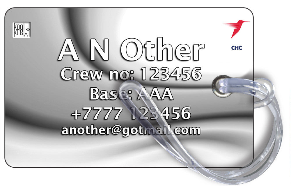 CHC Helicopter S92 Luggage Tag CHC Helicopter S92