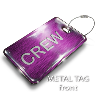 CREW Magenta Luggage Tag