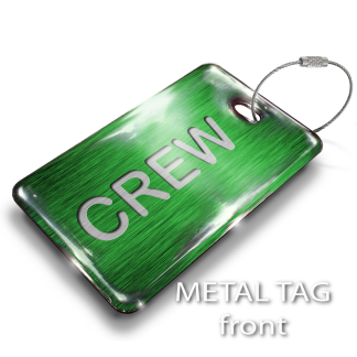 CREW Green Tag Luggage Tag
