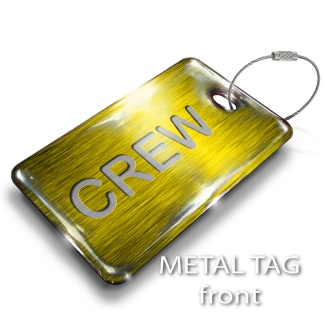 CREW Gold Tag Luggage Tag