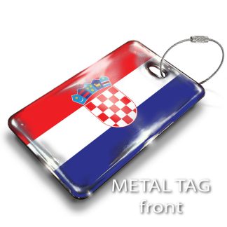 Croatia Flag Luggage Tag