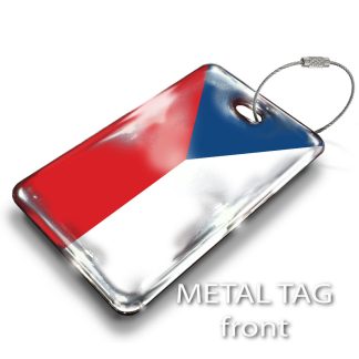 Czech Republic Flag Luggage Tag