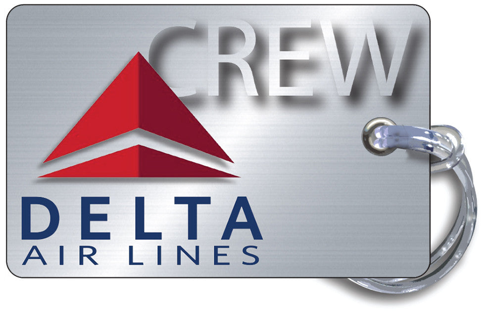 Delta Air Lines Landscape Silver 2 Luggage Tag Delta Air Lines Landscape Silver 2