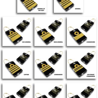 Navy/Cruise Ship Ranking Crew Tag Luggage Tag