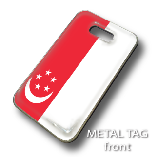 Singapore Flag Luggage Tag