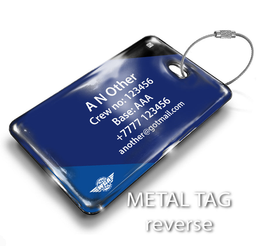 Western Global Airlines McDonnell MD-11 Landscape Luggage Tag Western Global Airlines McDonnell MD-11 Landscape