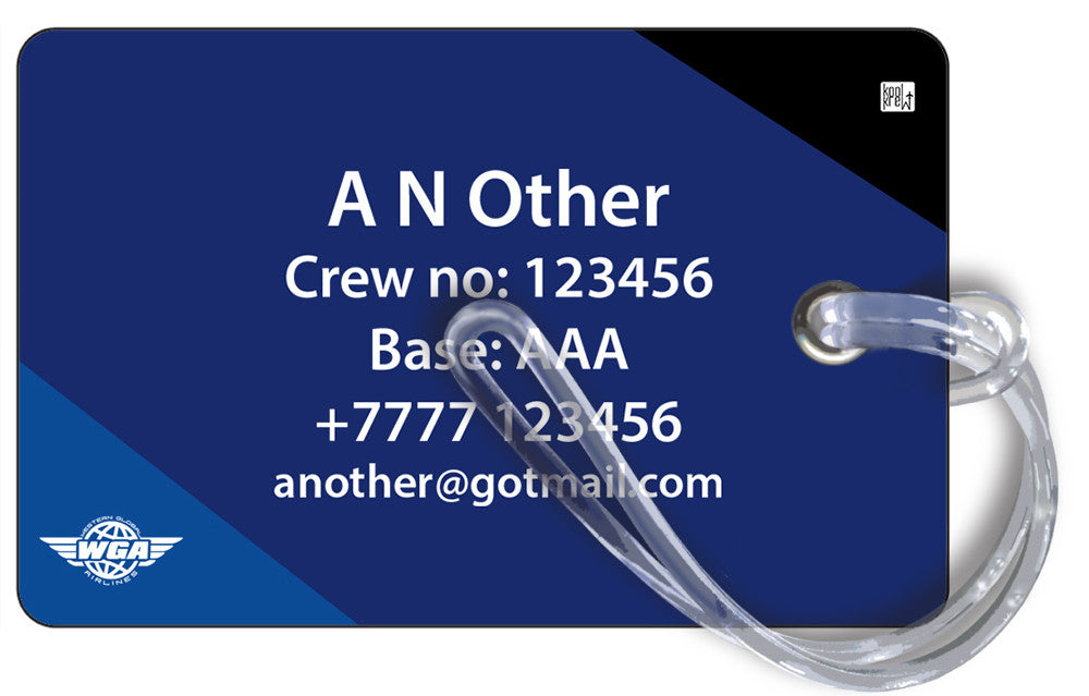 Western Global Airlines McDonnell MD-11 Landscape Luggage Tag Western Global Airlines McDonnell MD-11 Landscape